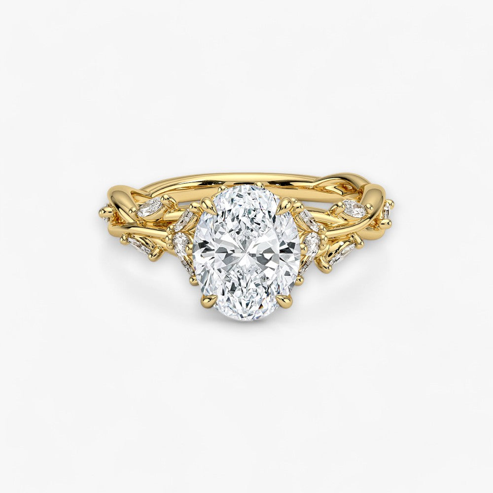 FLEUR (Oval Yellow Gold)
