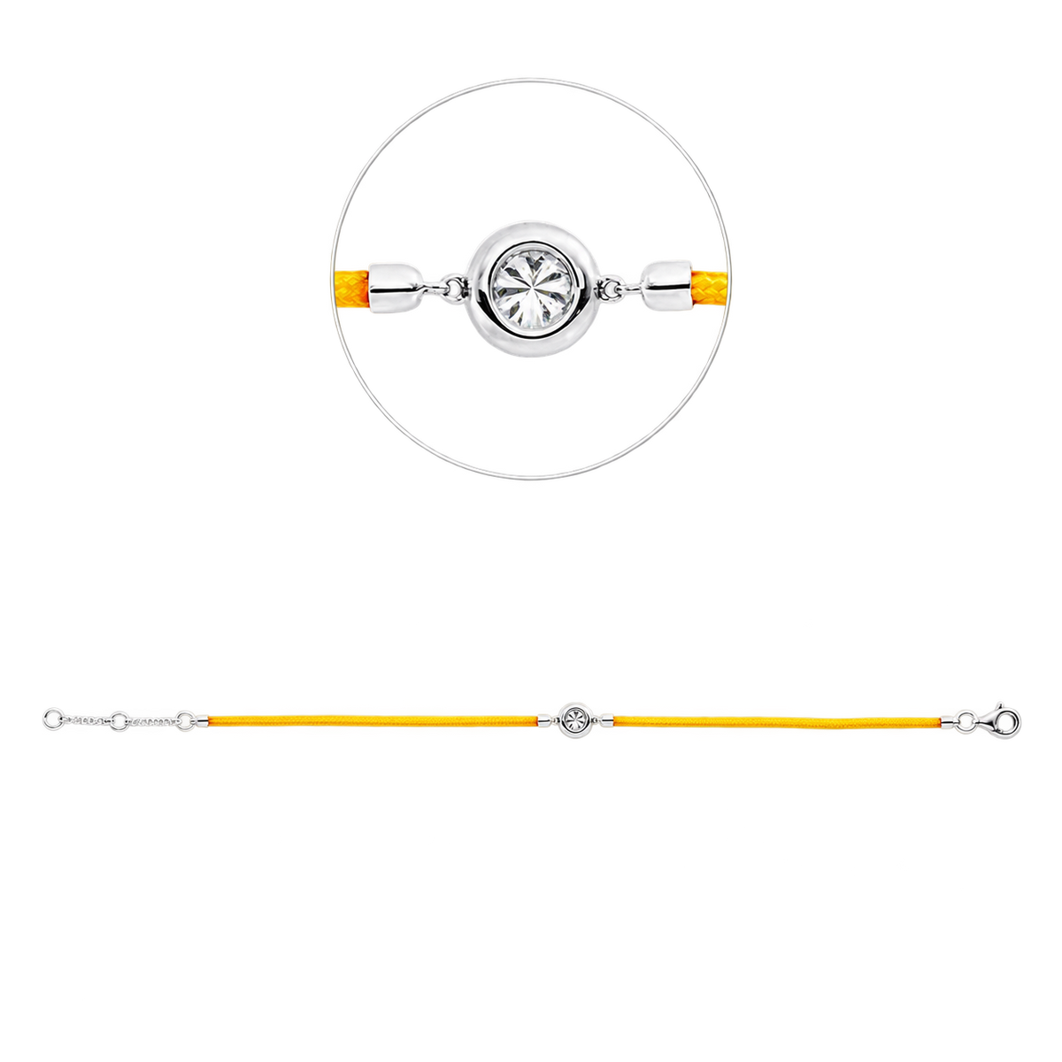 Armband AURA in Weißgold – Produktansicht | NÓIR Diamonds