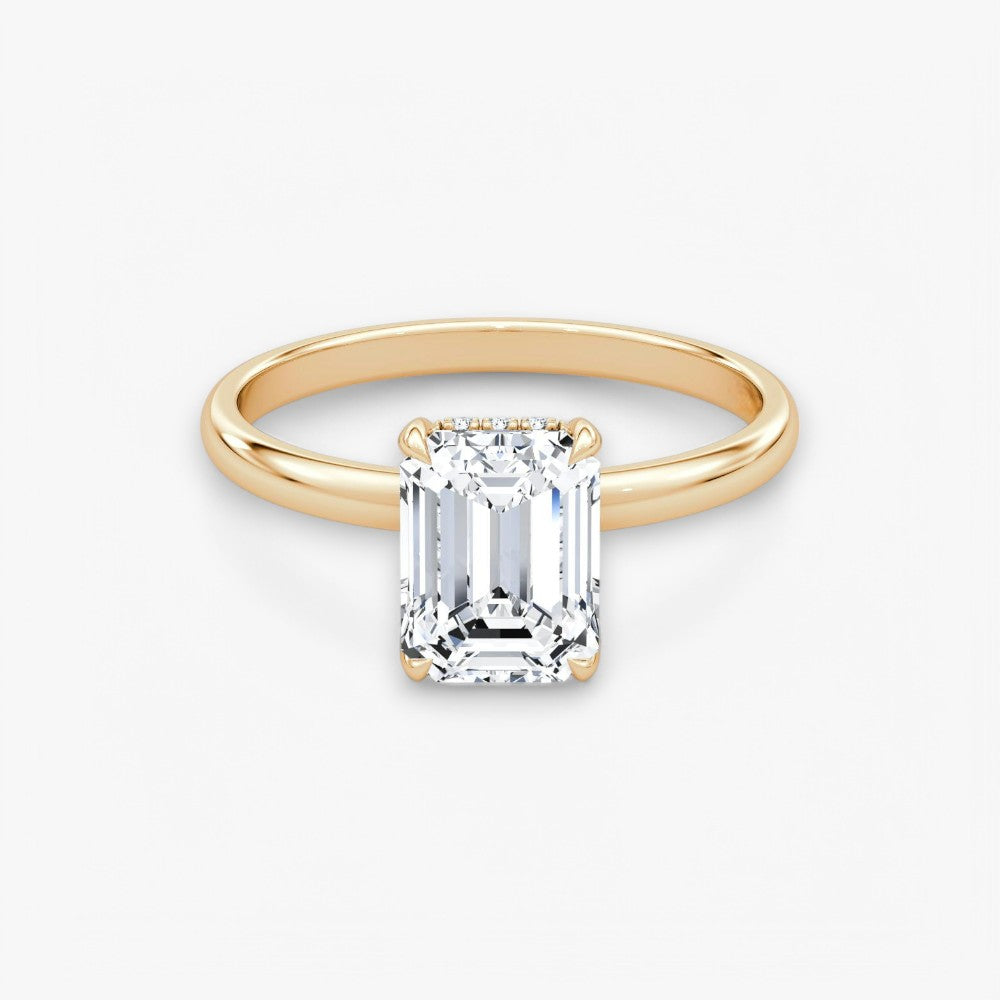 AMOUR (Emerald Rosegold ohne Pave LABGROWN)