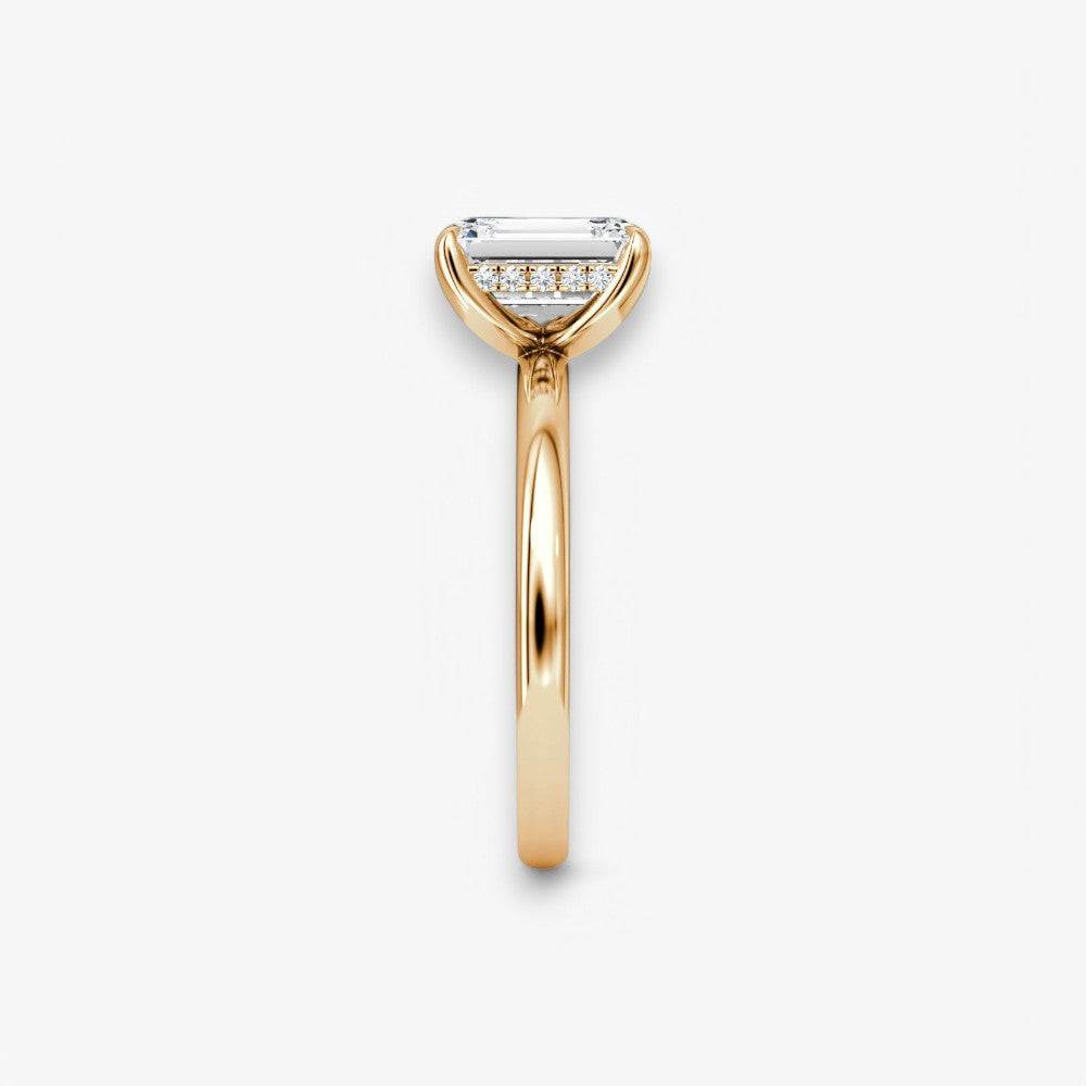 AMOUR (Emerald Rosegold ohne Pave LABGROWN)