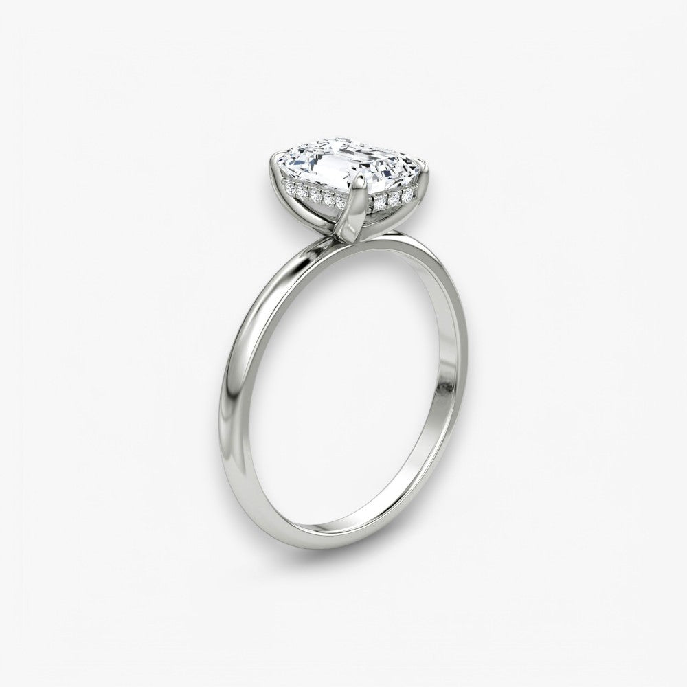AMOUR (Emerald Weissgold ohne Pave LABGROWN)