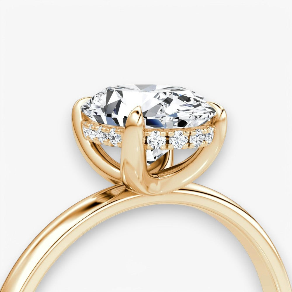 AMOUR (Oval Rosegold ohne Pave LABGROWN)