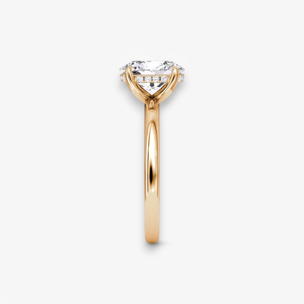 AMOUR (Oval Rosegold ohne Pave LABGROWN)