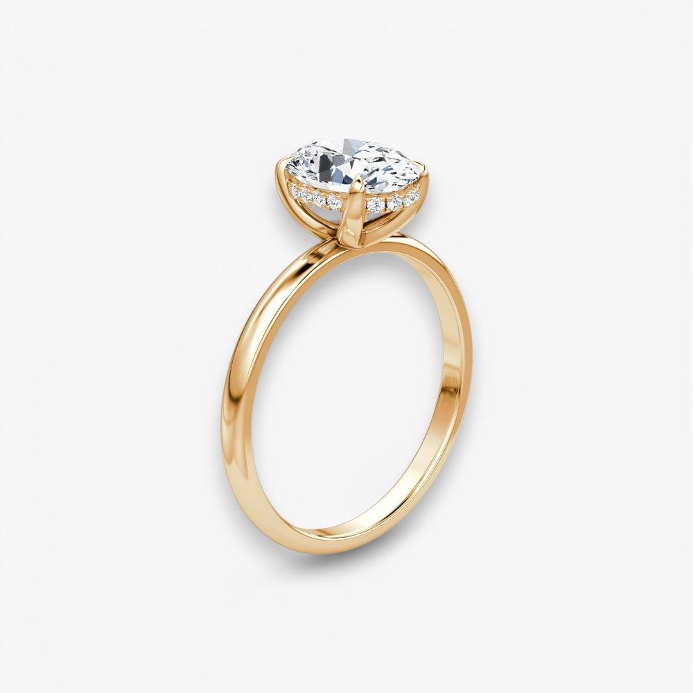 AMOUR (Oval Rosegold ohne Pave LABGROWN)