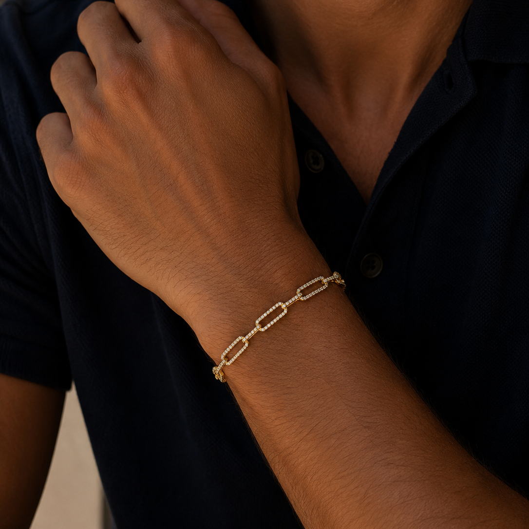 Exklusiv Armband 5G665 in Gelbgold – weitere Produktansicht von NÓIR Diamonds