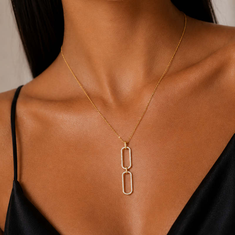 Modern Woman Collier Gelbgold - 4I765