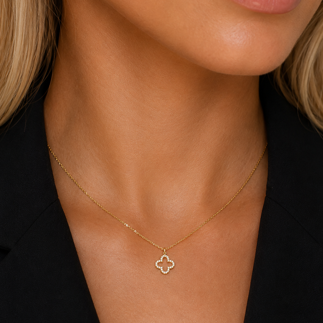 Modern Woman Collier 4Q830 in Weißgold – weitere Produktansicht von NÓIR Diamonds