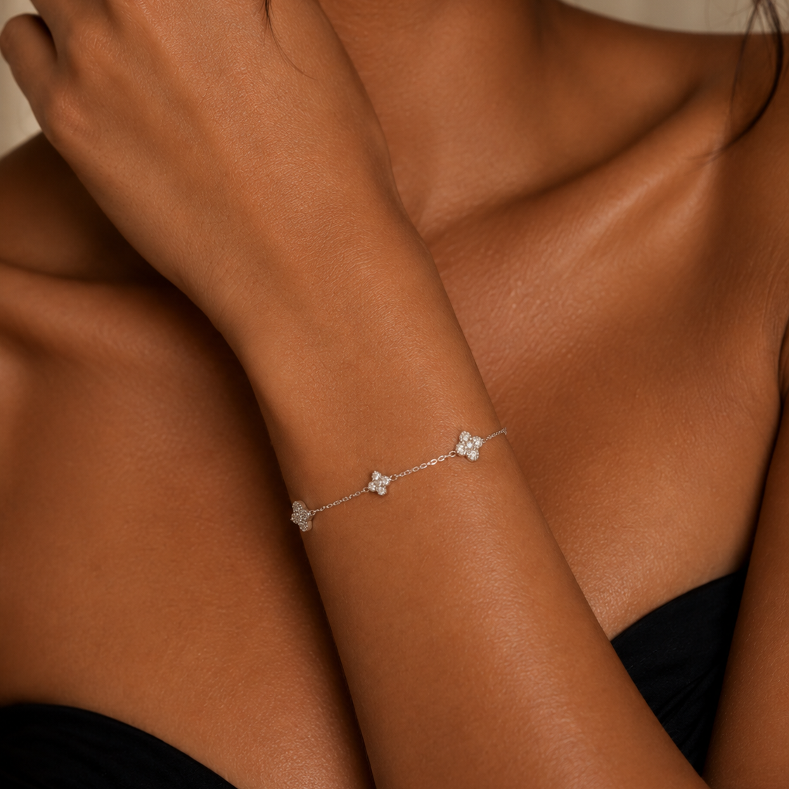 Modern Woman Armband 5G842 in Weißgold – weitere Produktansicht von NÓIR Diamonds