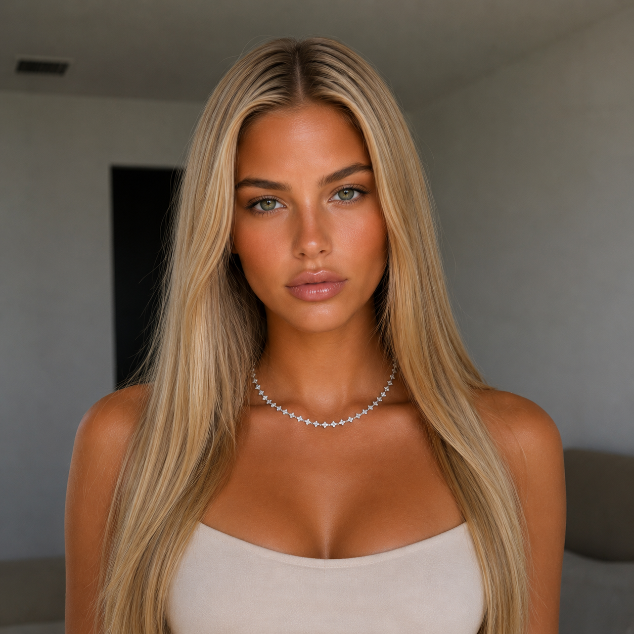 Exklusiv Collier Weißgold - 4O347