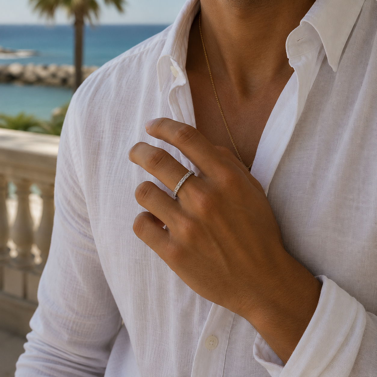 Baguette Ring Weißgold - 1JS92