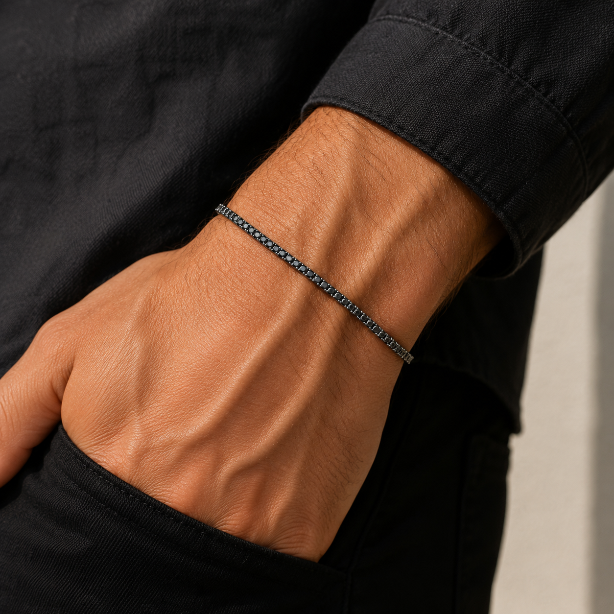 Tennisarmband Weißgold - 5D682