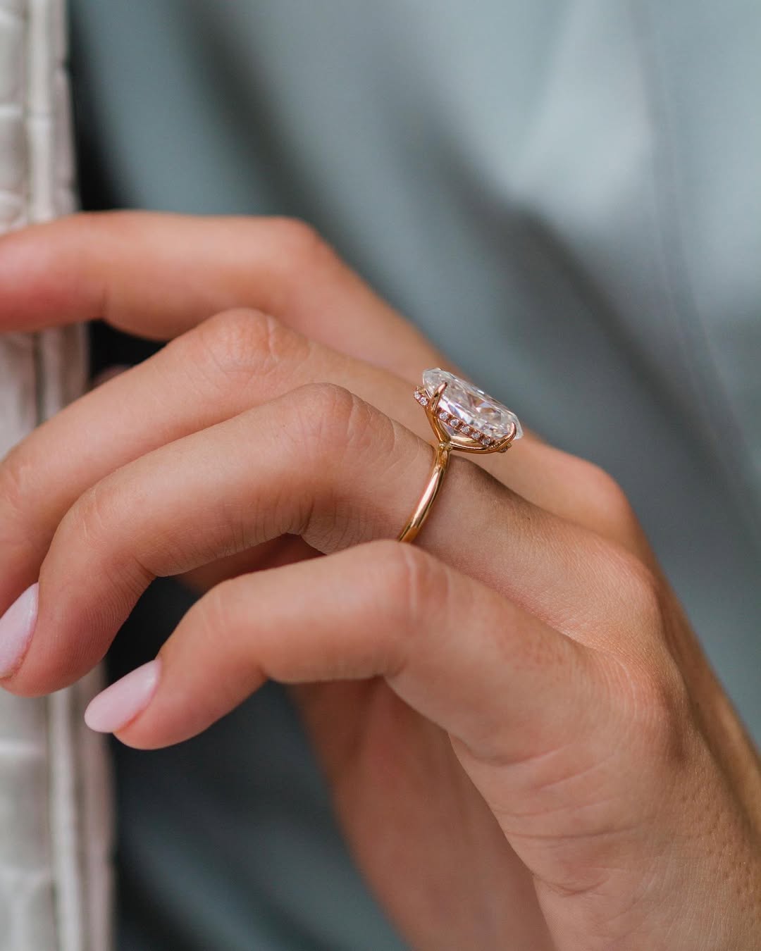 AMOUR (Oval Rosegold ohne Pave LABGROWN)
