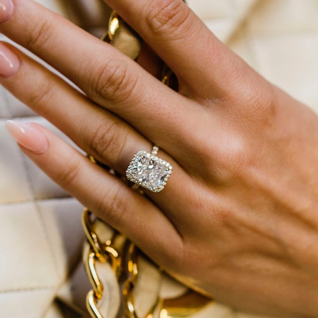 PRESTIGE (Radiant natürlicher Diamant Gelbgold)