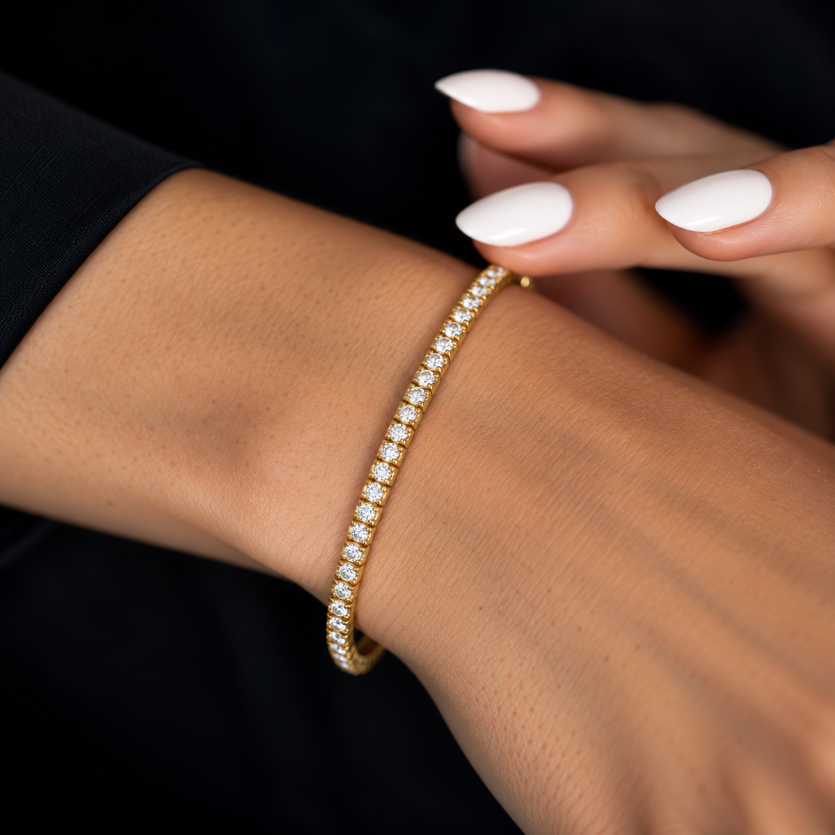Diamantarmband Armband FLEX in Gelbgold – Ansicht 2 | NÓIR Diamonds