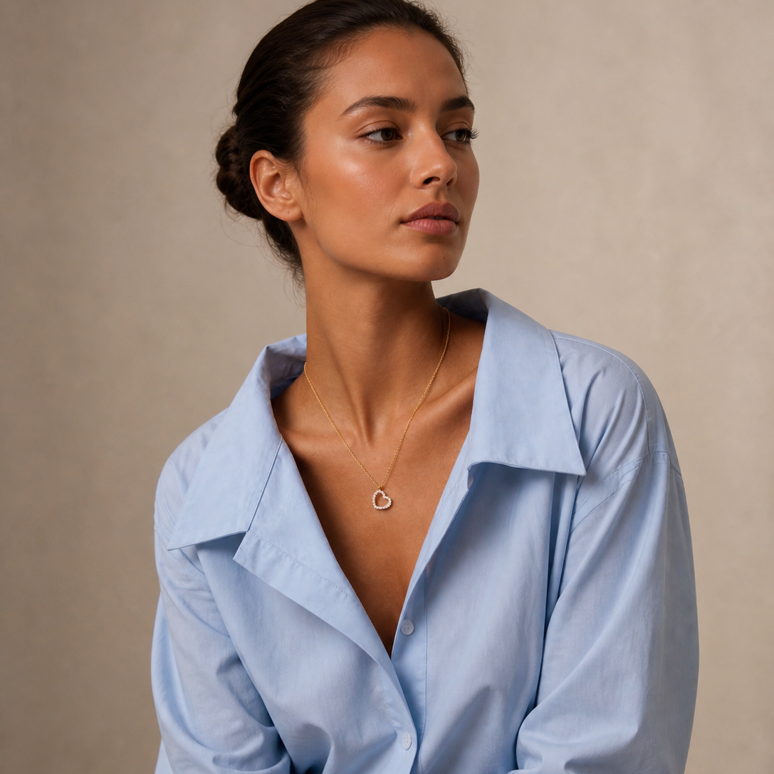 Herz Collier Gelbgold - 4J776