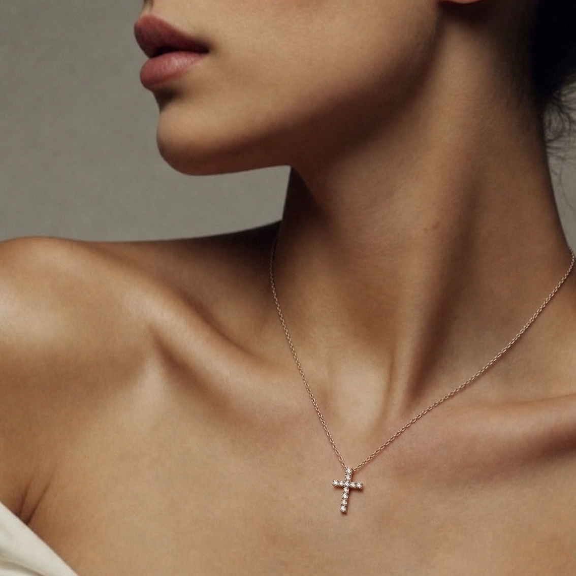 Kreuz Collier Rosegold - 4I126