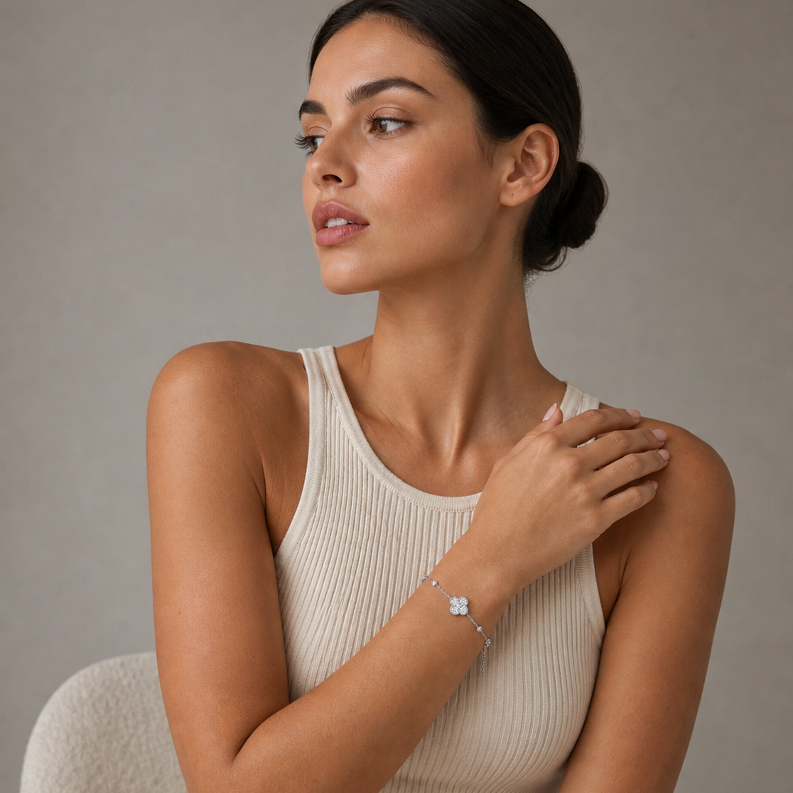 Modern Woman Armband Weissgold - 5G353