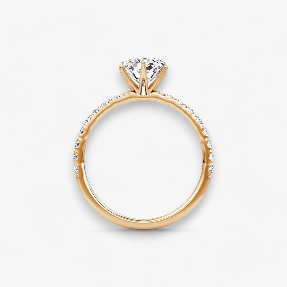 CLAIR (Radiant Rosegold mit Pave LABGROWN)