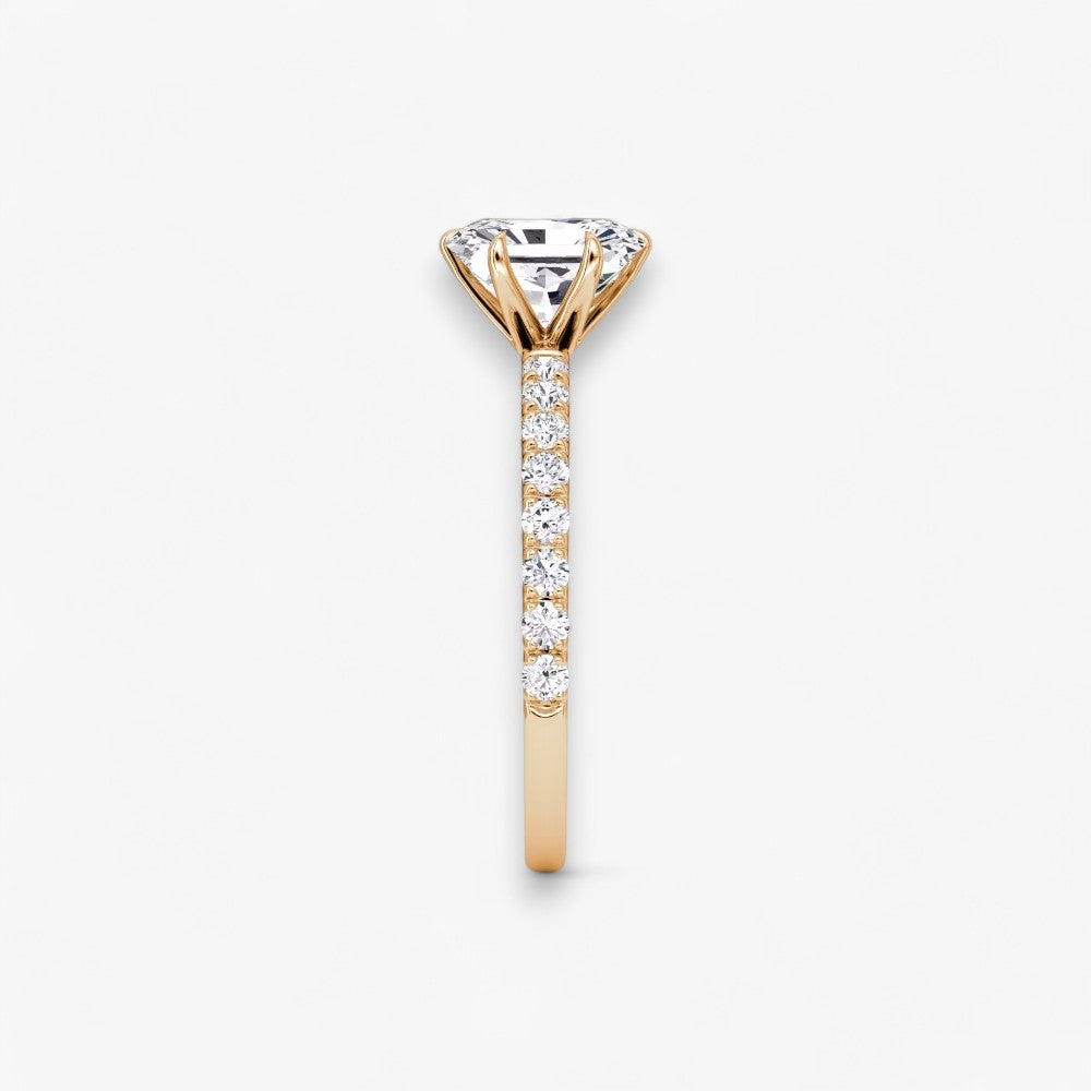 CLAIR (Radiant Rosegold mit Pave LABGROWN)