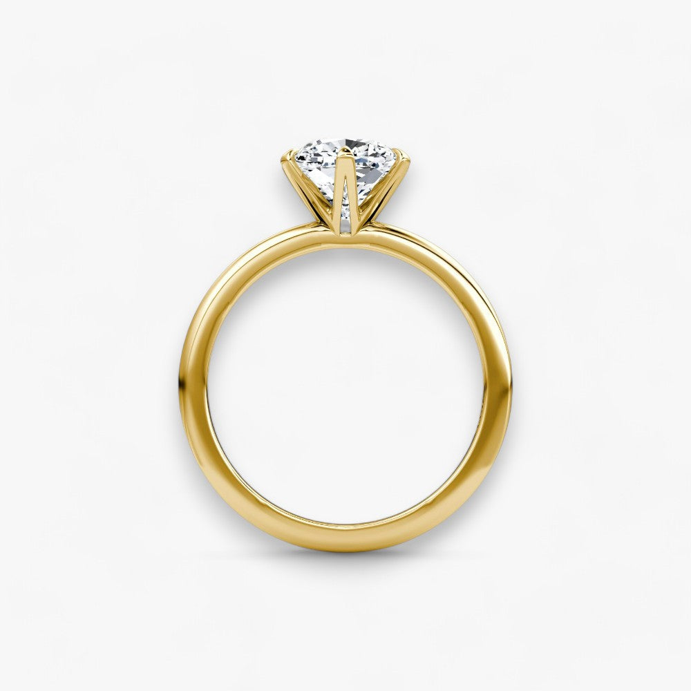 CLAIR (Cushion Gelbgold ohne Pave LABGROWN)