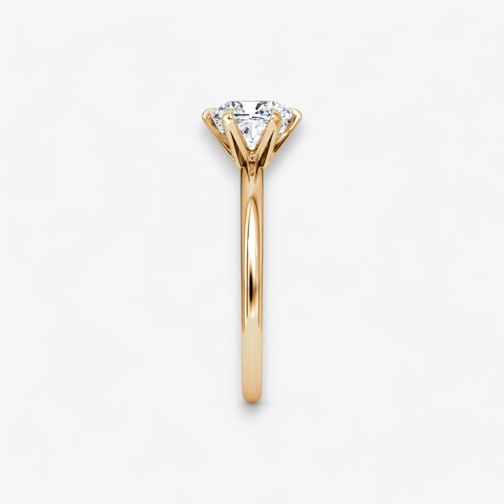 CLAIR (Cushion Rosegold ohne Pave LABGROWN)