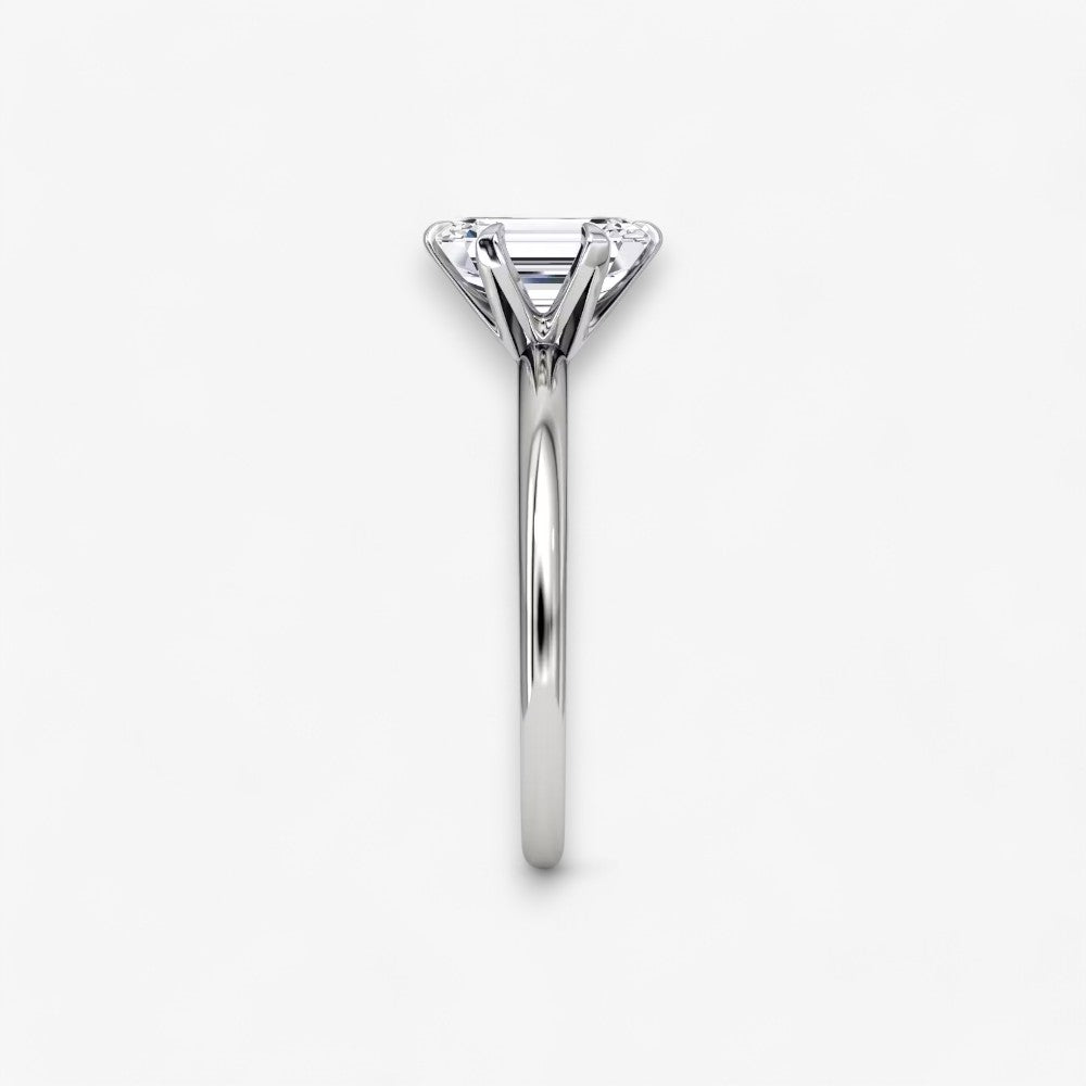 CLAIR (Emerald Platin ohne Pave LABGROWN)