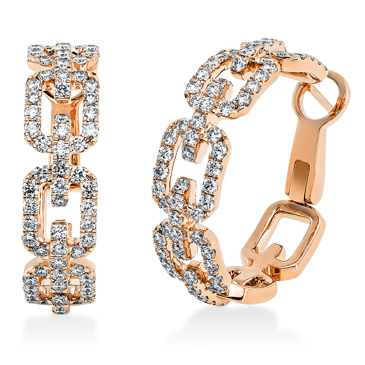 Exklusiv Creolen Rosegold- 2Q693