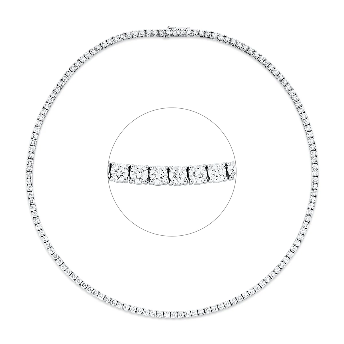 Tenniscollier Weissgold- 4O959