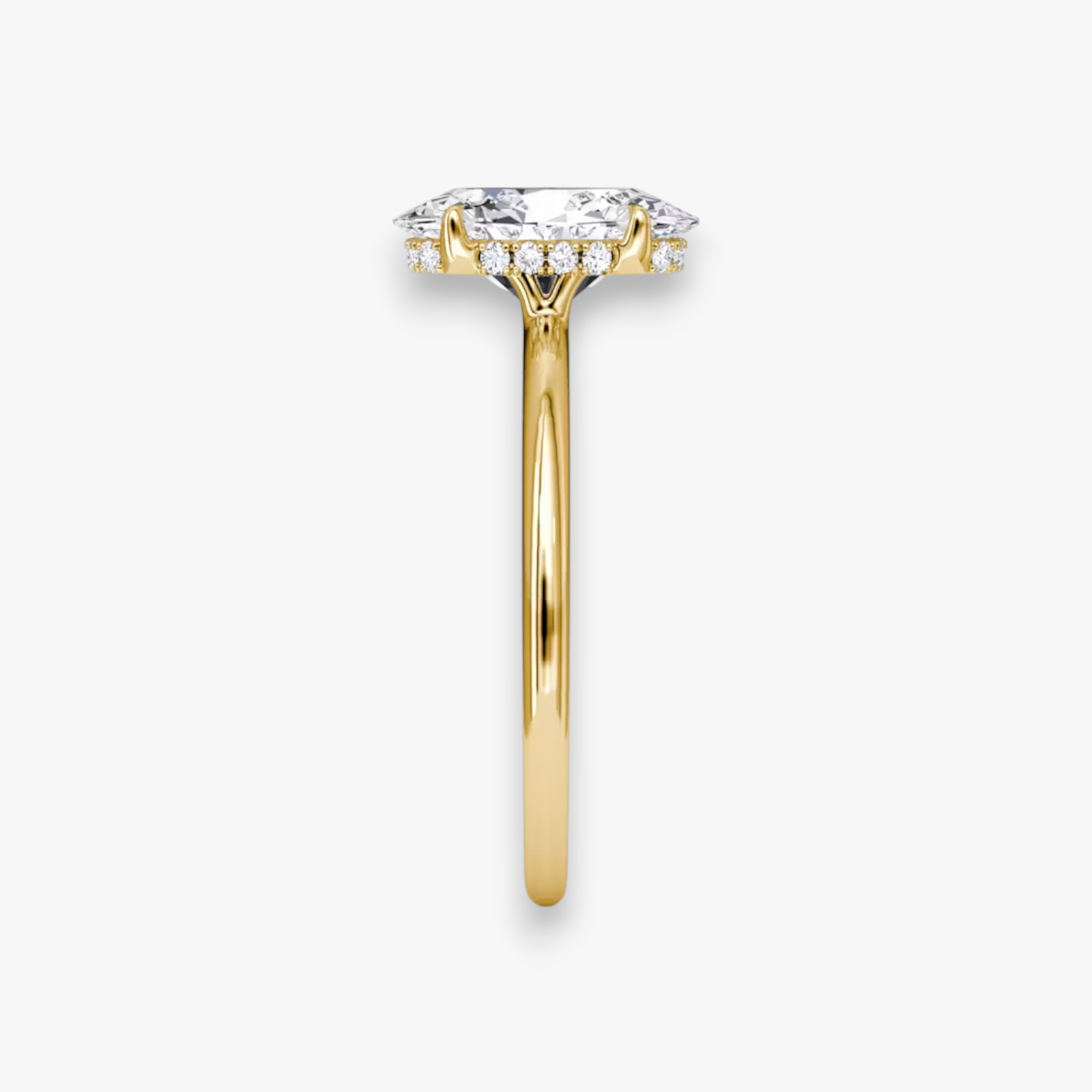 VALOR (Oval Gelbgold ohne Pave LABGROWN)