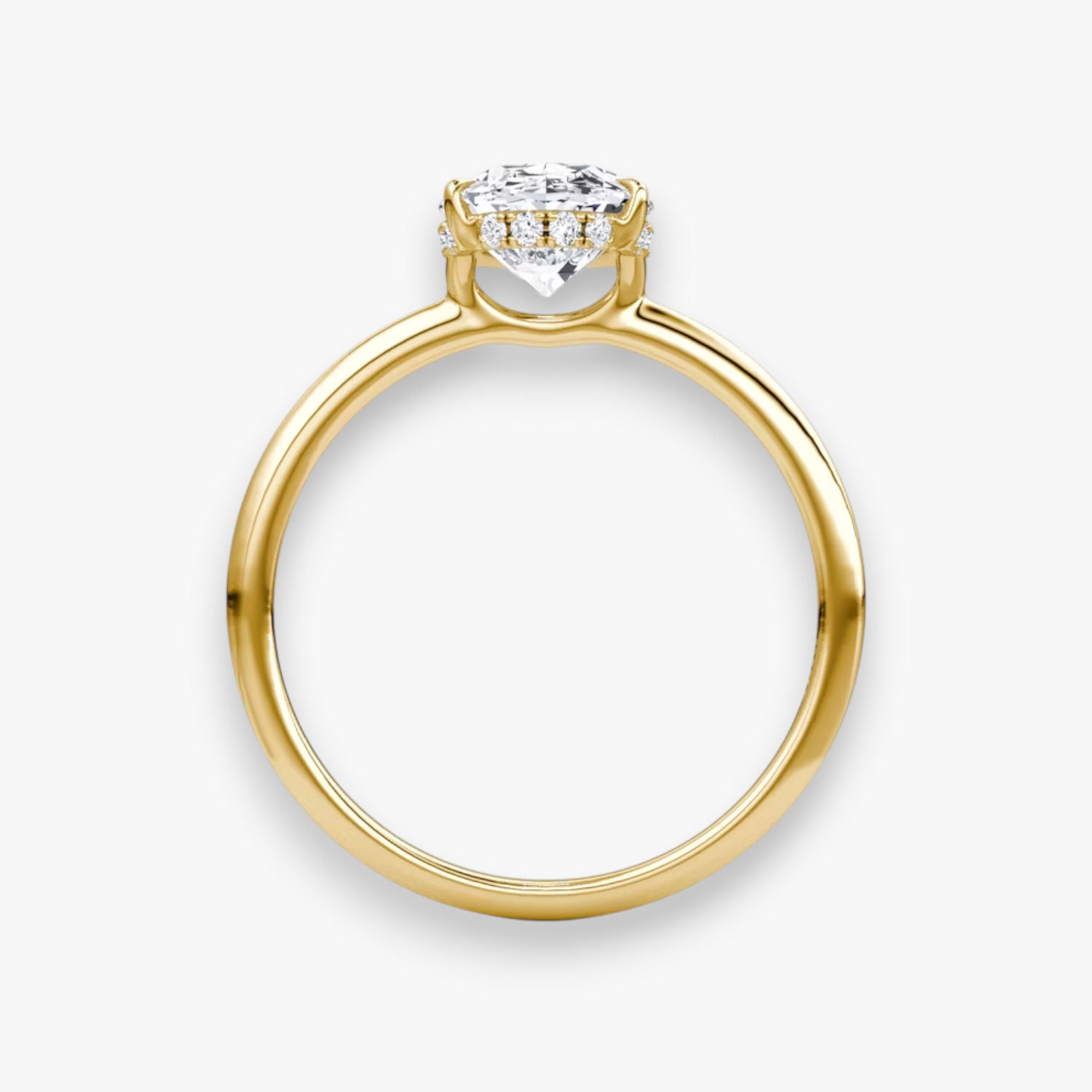 VALOR (Oval Gelbgold ohne Pave LABGROWN)