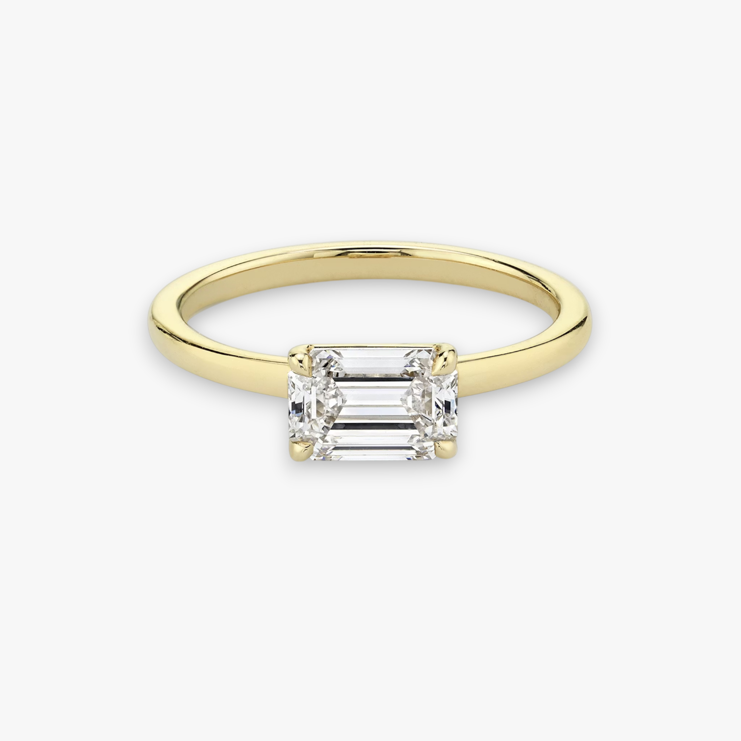 REVE (Emerald Gelbgold ohne Pave natürlicher Diamant)