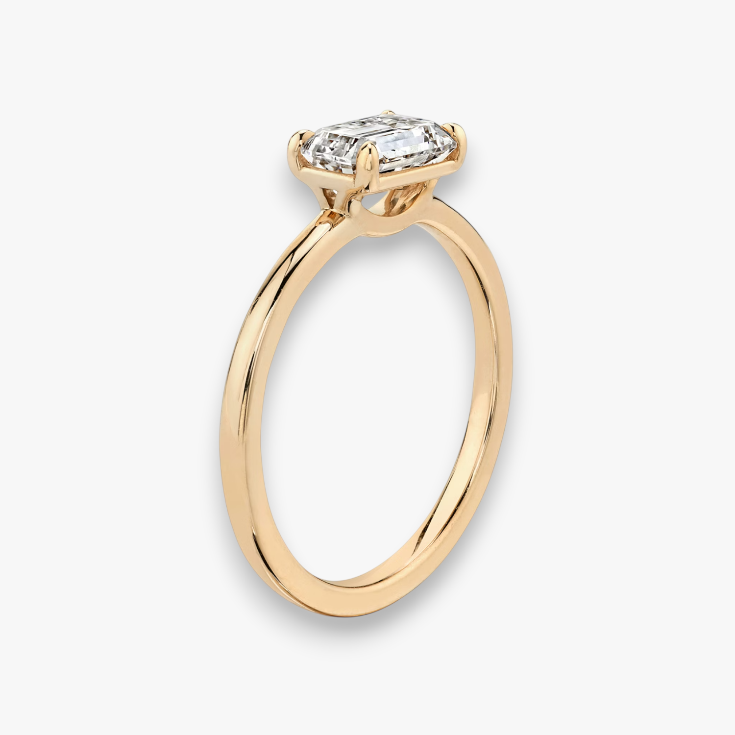REVE (Emerald Rosegold ohne Pave natürlicher Diamant)