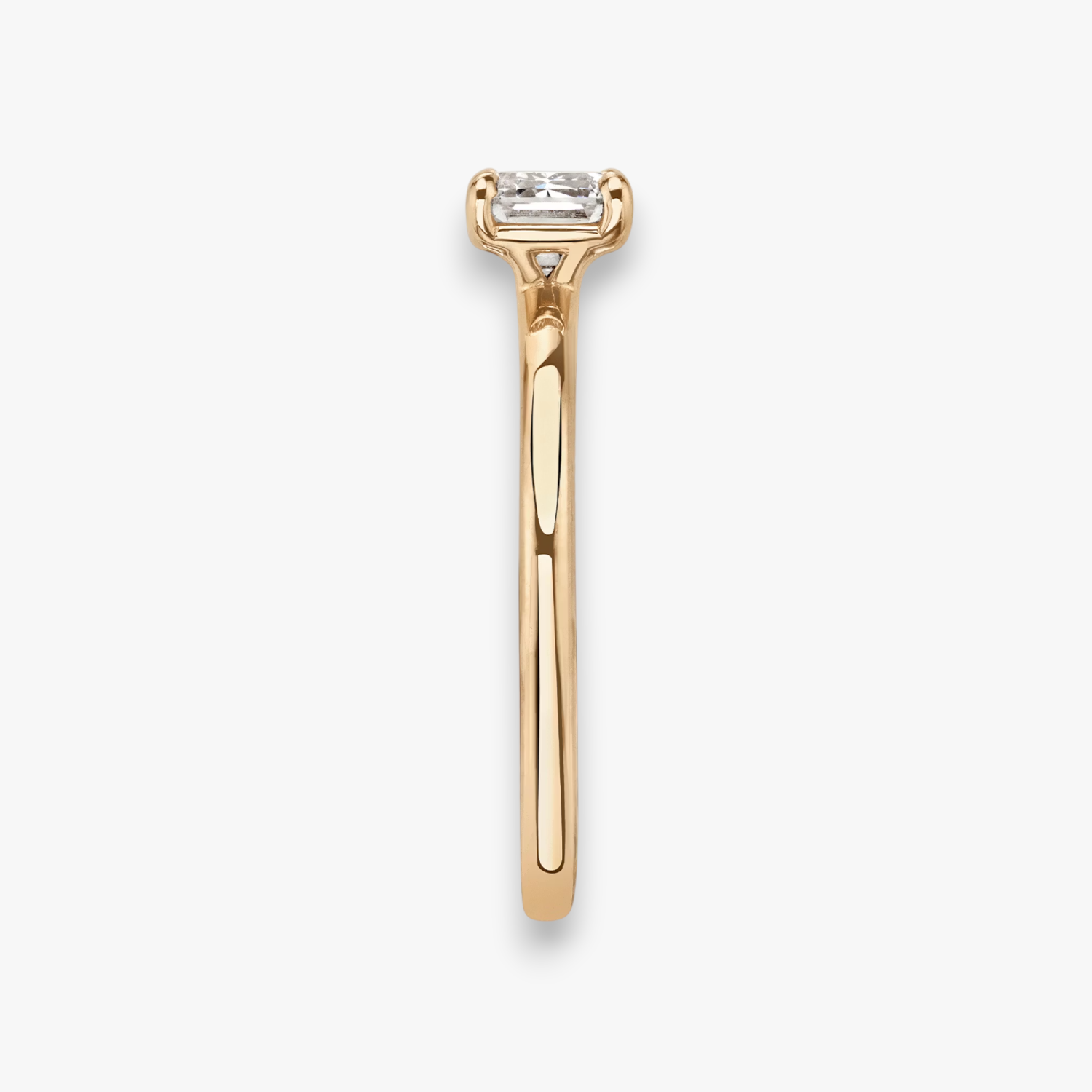 REVE (Emerald Rosegold ohne Pave natürlicher Diamant)
