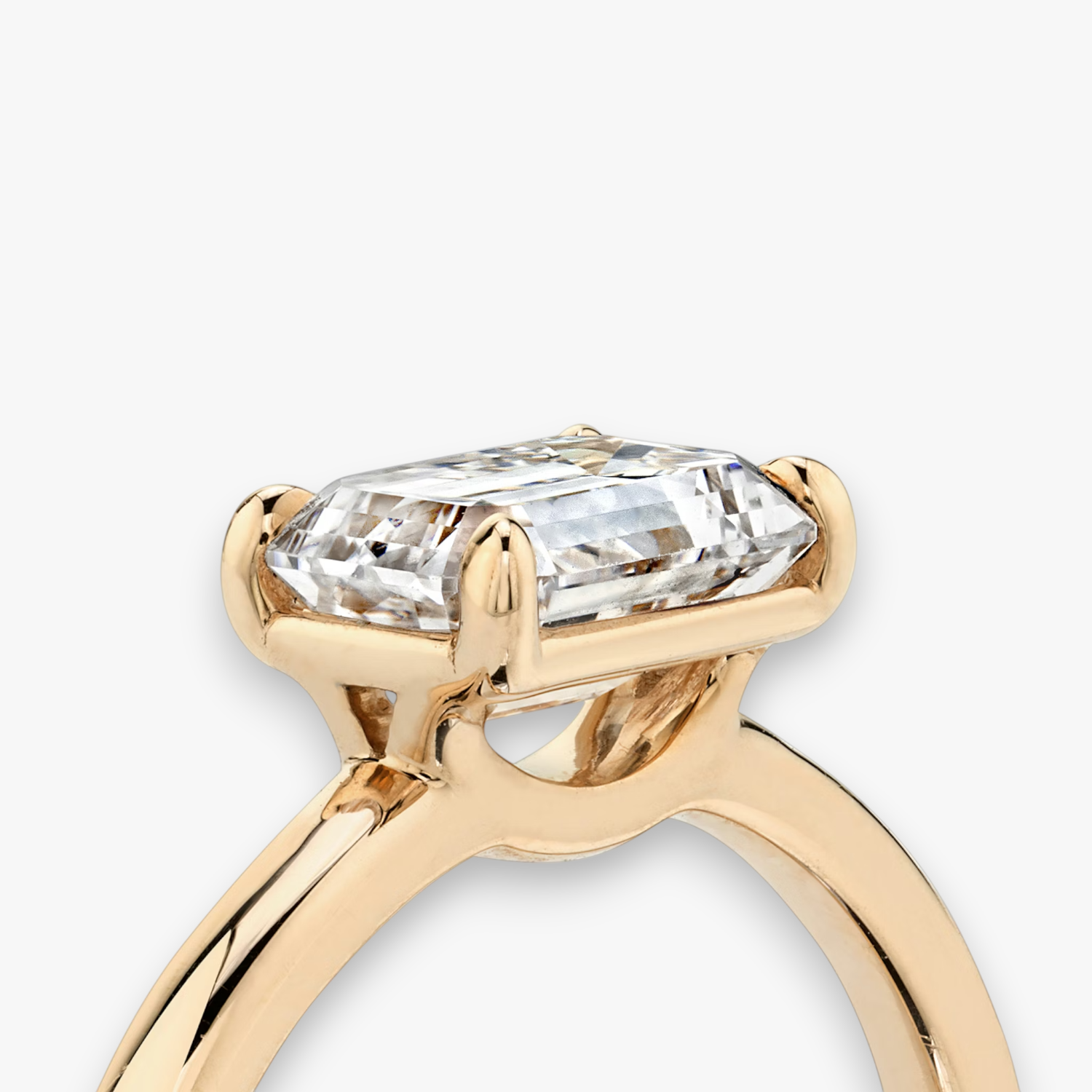 REVE (Emerald Rosegold ohne Pave natürlicher Diamant)