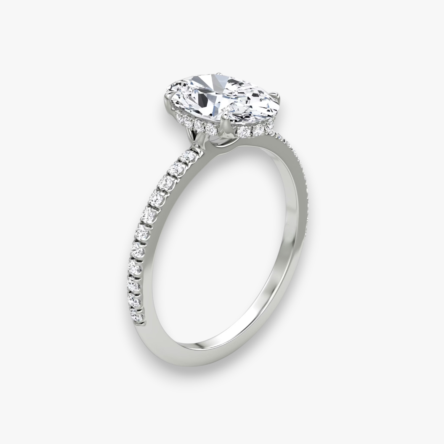VALOR (Oval Platin mit Pave LABGROWN)