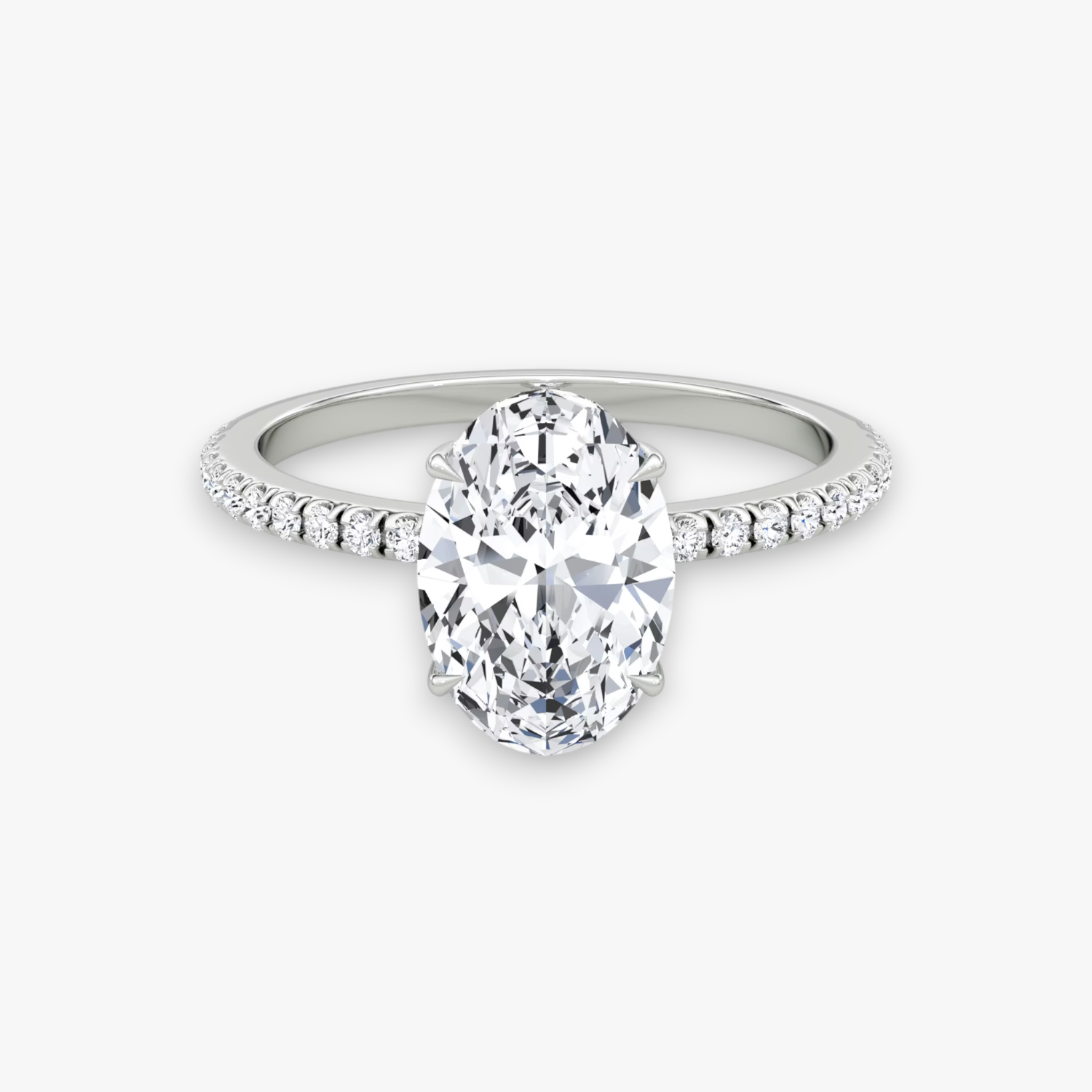 VALOR (Oval Platin mit Pave LABGROWN)