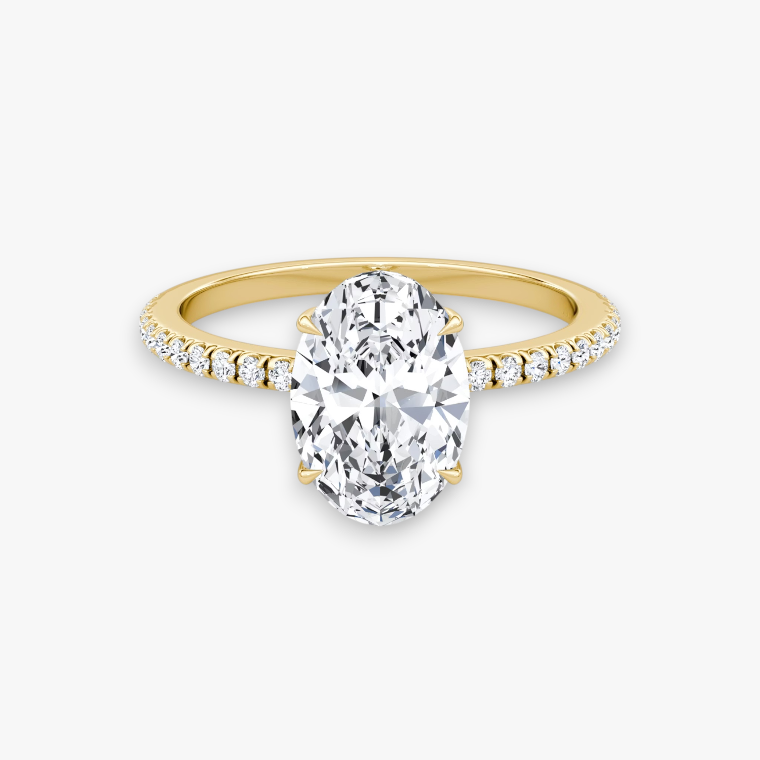 VALOR (Oval Gelbgold mit Pave LABGROWN)