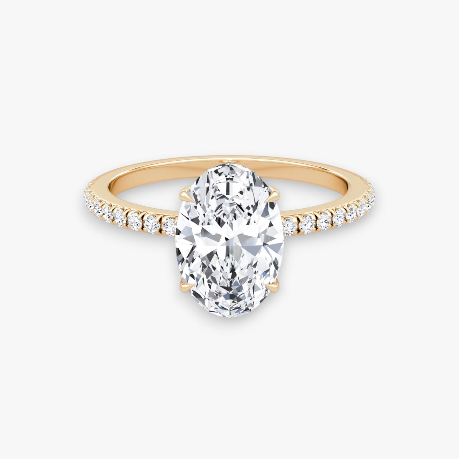 VALOR (Oval Rosegold mit Pave LABGROWN)
