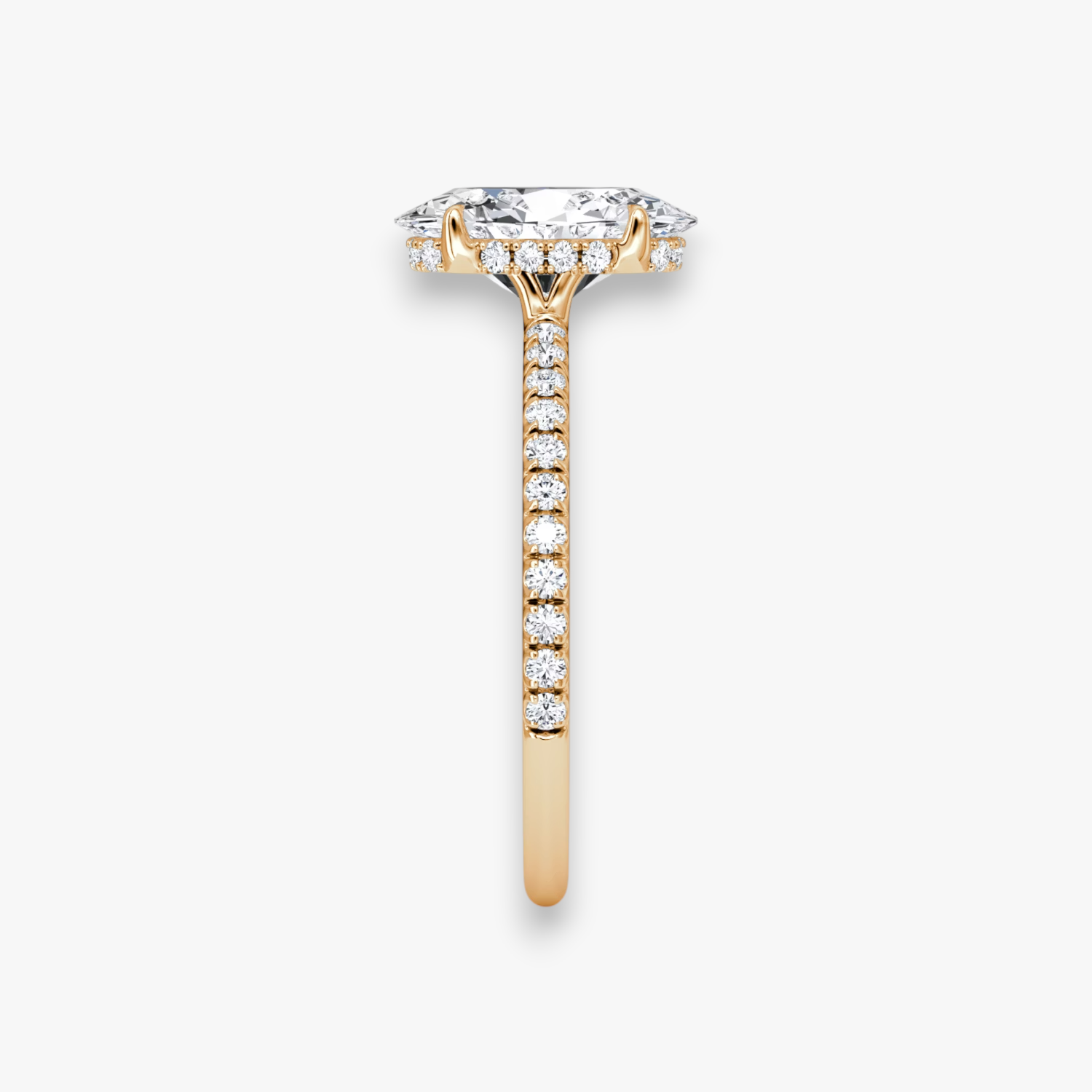 VALOR (Oval Rosegold mit Pave LABGROWN)