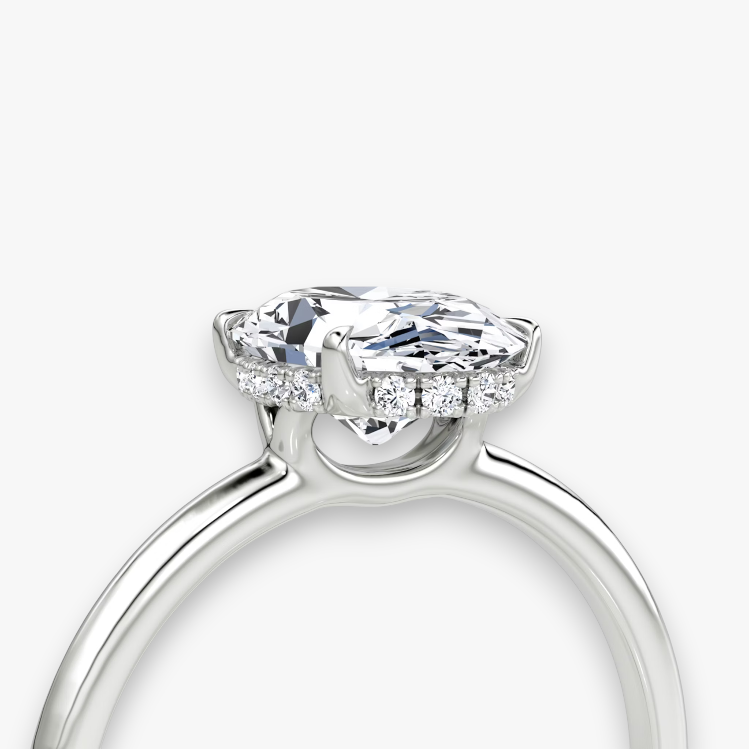 VALOR (Oval Platin ohne Pave LABGROWN)