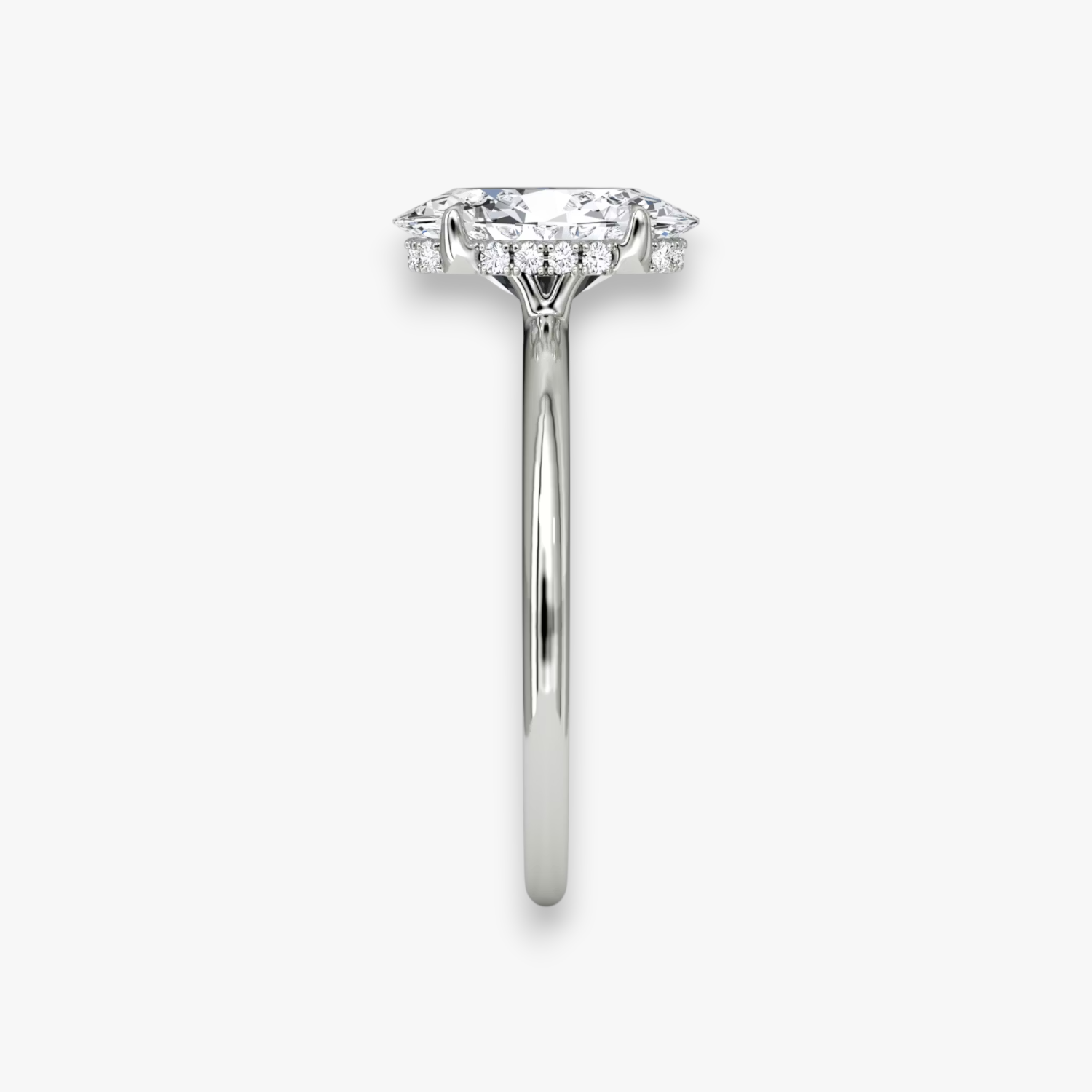 VALOR (Oval Platin ohne Pave LABGROWN)