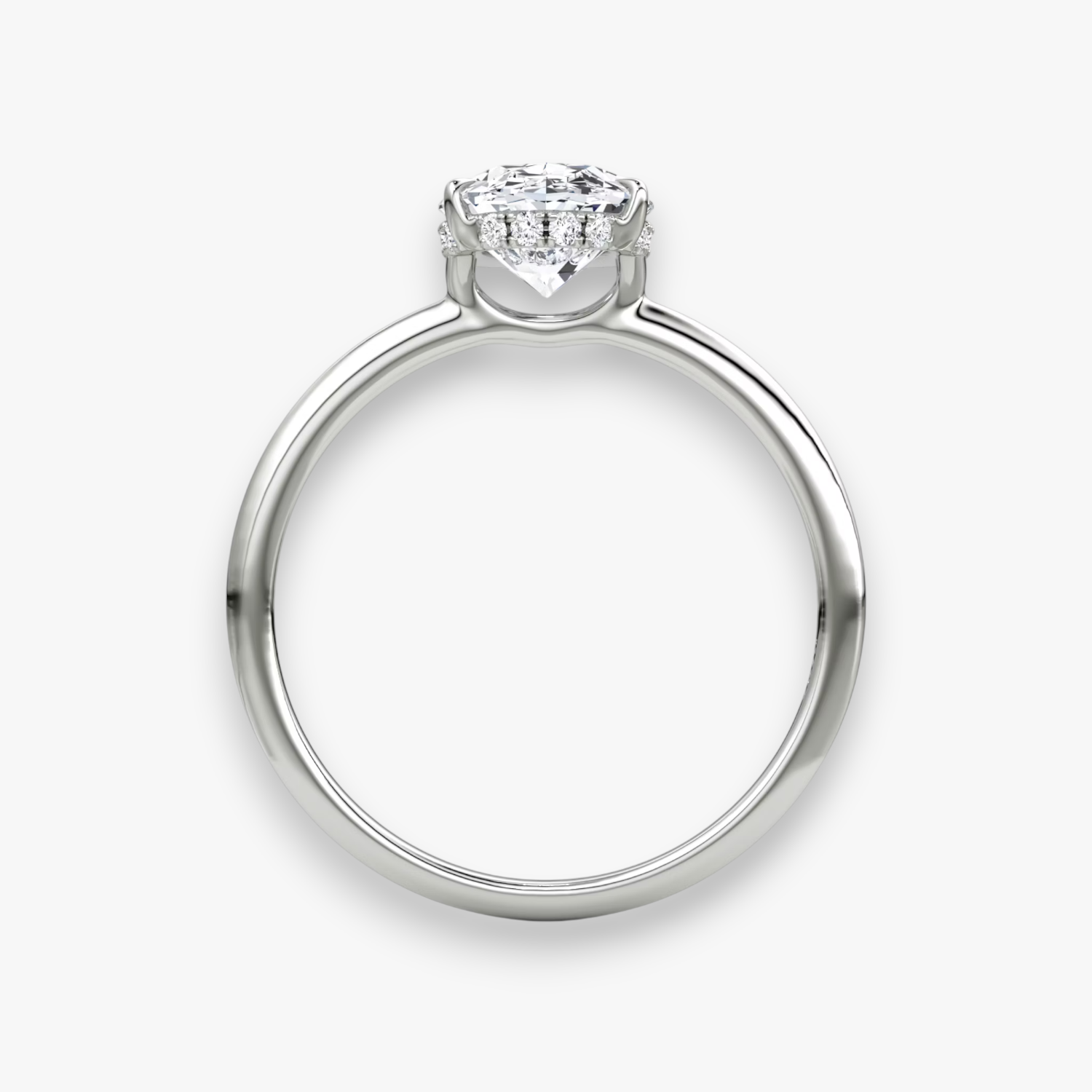 VALOR (Oval Platin ohne Pave LABGROWN)