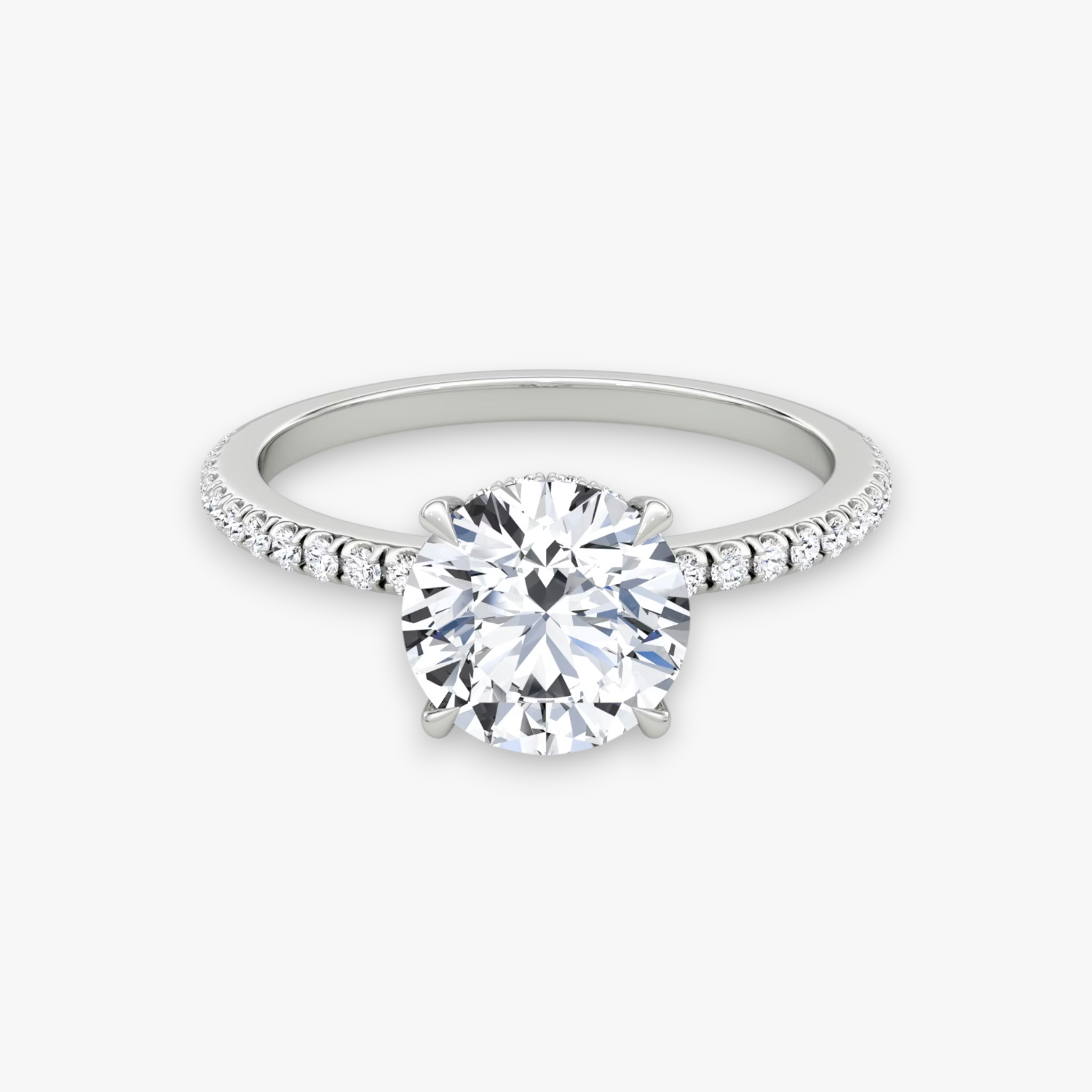VALOR (Rund Platin mit Pave LABGROWN)