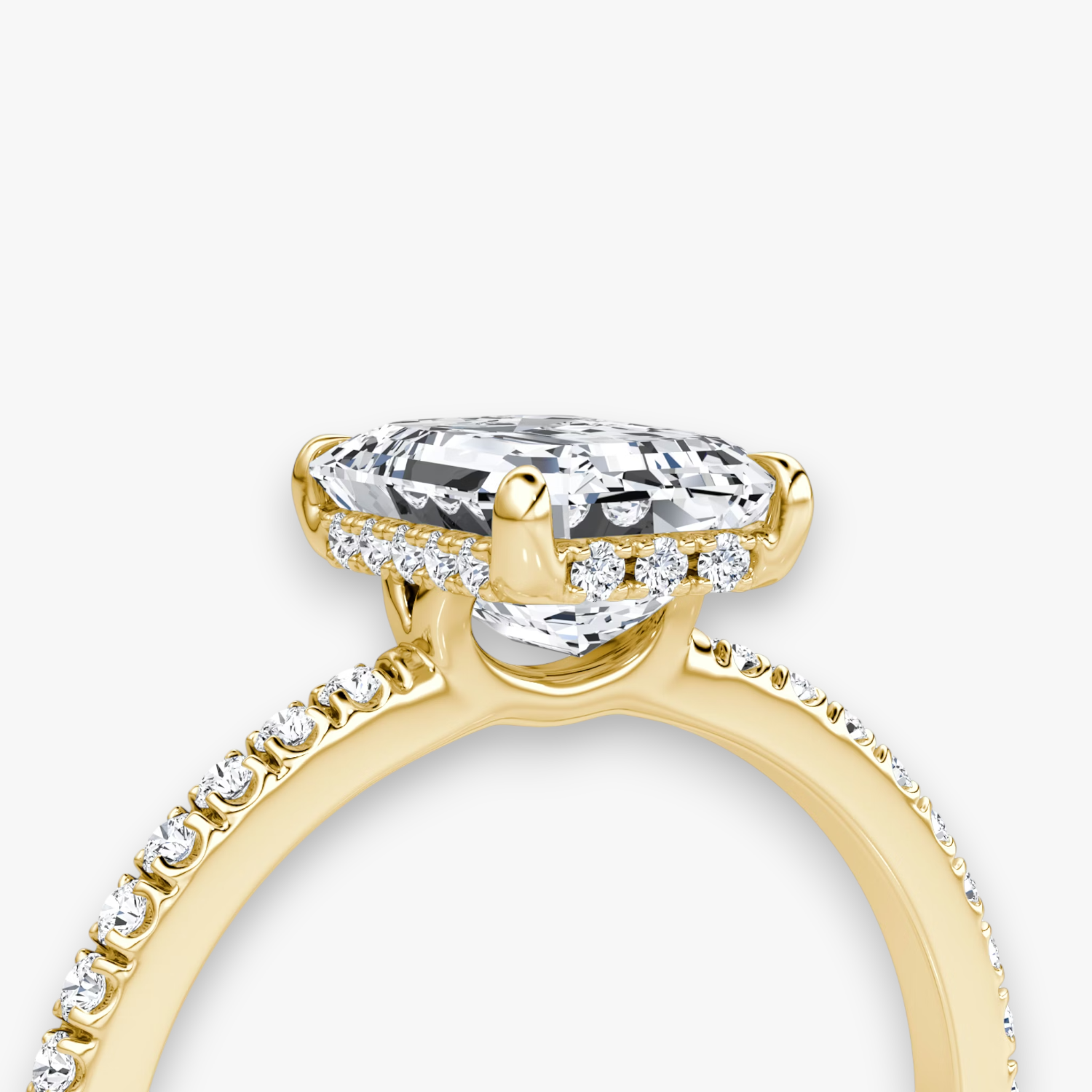 VALOR (Emerald Gelbgold mit Pave LABGROWN)