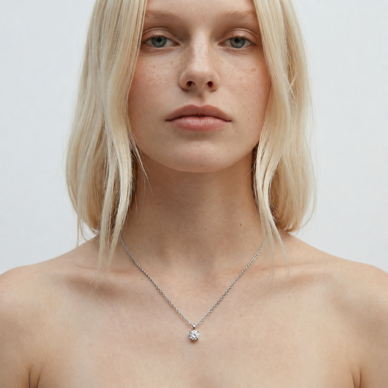 Solitaire Collier Gelbgold - 4E913