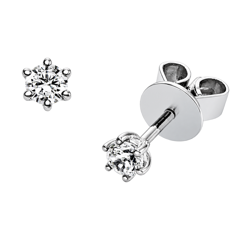 Ohrstecker ÉCLAT in Weißgold – Produktansicht | NÓIR Diamonds