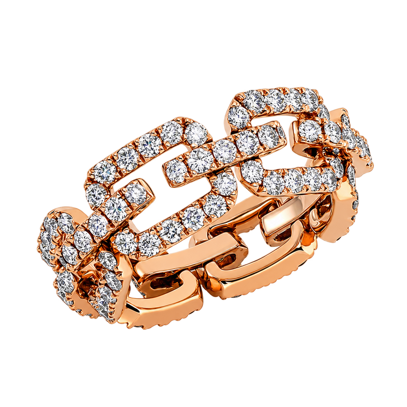 Ring MAILLON in Roségold – Produktansicht | NÓIR Diamonds