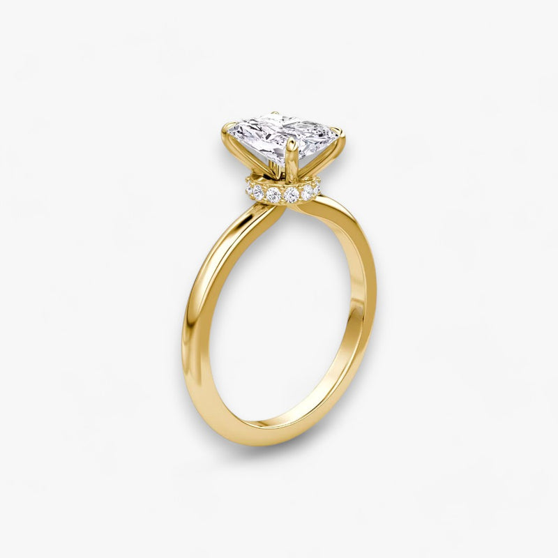 JOIE (Radiant natürlicher Diamant Gelbgold ohne Pave)