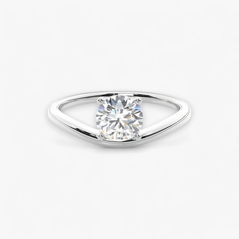 VIOCCI (Rund Weissgold natürlicher Diamant)