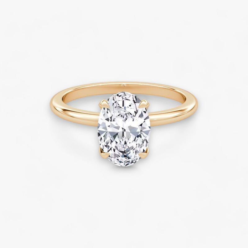 VITRA (Oval Rose Gold without Pave LABGROWN)